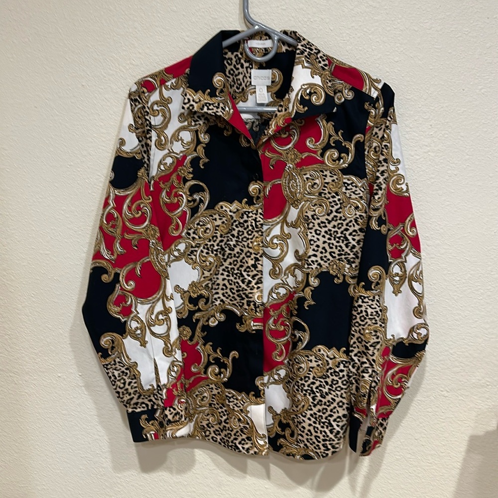 Elegant Chico’s Blouse—Size 0